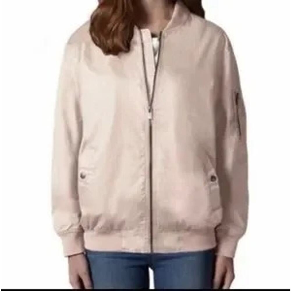 Buffalo David Bitton Jacket Womens Medium Pale Light Pink Full Zip